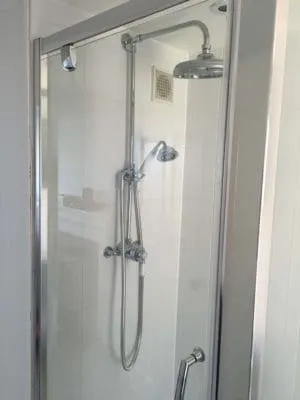 close-up of shower